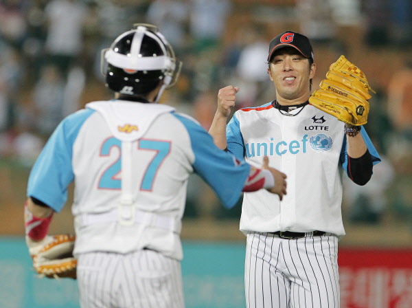 김승회 선수의 세이브장면